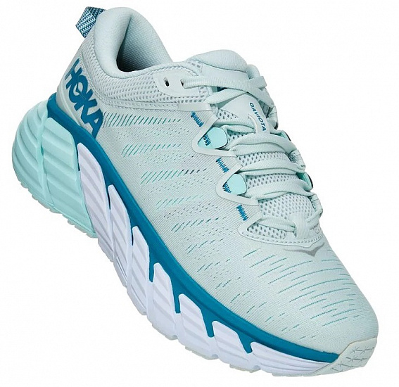 Кроссовки женские Hoka Gaviota 3 Morning Mist/Blue Tint - Фото 1 большая