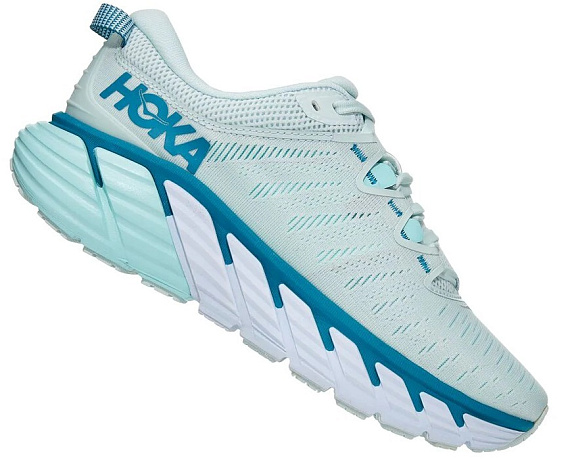 Кроссовки женские Hoka Gaviota 3 Morning Mist/Blue Tint - Фото 3 большая