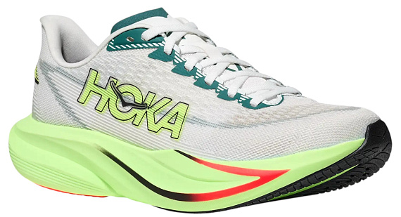 Кроссовки женские Hoka Mach 7 Frost/Neon Yuzu - Фото 6 большая