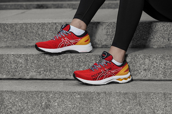 Кроссовки женские ASICS Gel-Kayano 27 Red - Фото 2 большая