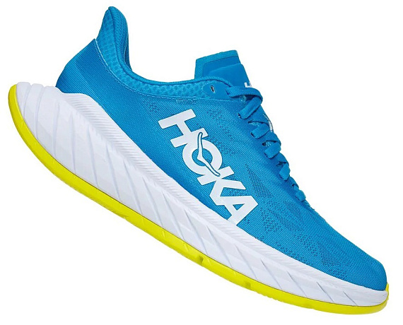 Кроссовки женские Hoka W Carbon X 2 Diva Blue/Citrus - Фото 3 большая