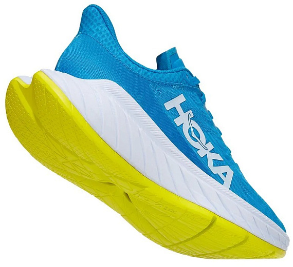 Кроссовки женские Hoka W Carbon X 2 Diva Blue/Citrus - Фото 4 большая