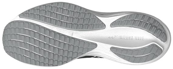 Кроссовки женские Mizuno Wave Rider 29 Black Sand/White/Black - Фото 7 большая