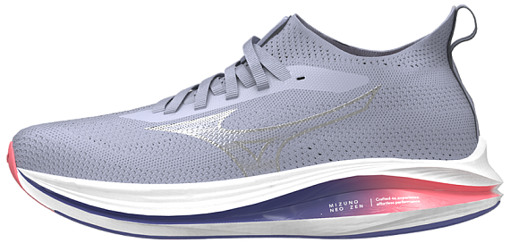 Кроссовки женские Mizuno Neo Zen Icelandic Blue/Silver/Striking - Фото 2 большая