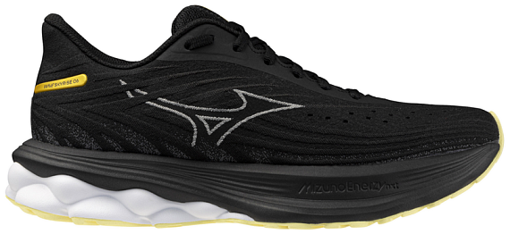 Кроссовки женские Mizuno Wave Skyrise 6 Black/Snow White/Glowing Cream - Фото 1 большая