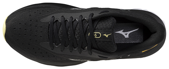 Кроссовки женские Mizuno Wave Skyrise 6 Black/Snow White/Glowing Cream - Фото 3 большая