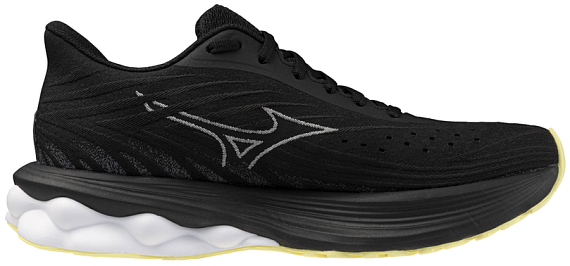 Кроссовки женские Mizuno Wave Skyrise 6 Black/Snow White/Glowing Cream - Фото 4 большая