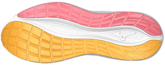 Кроссовки женские Mizuno Neo Cosmo Striking Coral/Snow White/Citra - Фото 5 большая