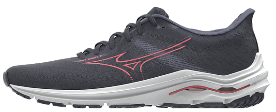 Кроссовки женские Mizuno Wave Equate 9 Odyssey Gray/Striking Coral/Black - Фото 2 большая