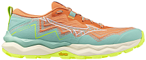 Кроссовки женские Mizuno Wave Daichi 9 Fresh Salmon/White/Sharp Green