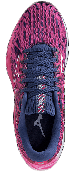 Кроссовки женские Mizuno Wave Rider 26 Fuchsia/HBlue/Innuendo - Фото 3 большая