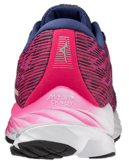 Кроссовки женские Mizuno Wave Rider 26 Fuchsia/HBlue/Innuendo - Фото 4 большая