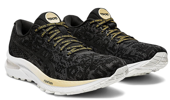 Кроссовки женские ASICS Gel-Cumulus 22 Black/Graphite Grey - Фото 7 большая