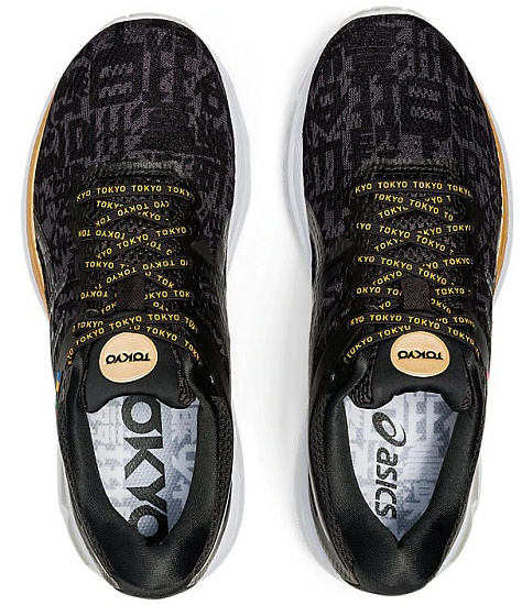 Кроссовки женские ASICS Gt-2000 8 Black/Graphite Grey - Фото 3 большая