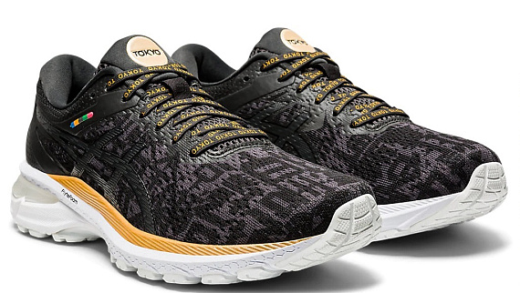 Кроссовки женские ASICS Gt-2000 8 Black/Graphite Grey - Фото 7 большая