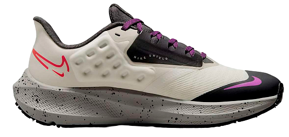Кроссовки женские Nike Air Zoom Pegasus 39 Shield Light Bone/Vivid Purple-Cobblestone - Фото 2 большая