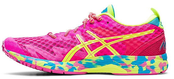 Кроссовки женские ASICS Gel-Noosa Tri 12 Pink Glo/Safety Yellow - Фото 5 большая