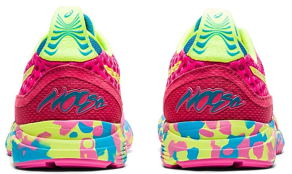 Кроссовки женские ASICS Gel-Noosa Tri 12 Pink Glo/Safety Yellow - Фото 6 большая