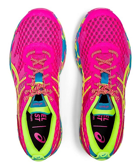 Кроссовки женские ASICS Gel-Noosa Tri 12 Pink Glo/Safety Yellow - Фото 7 большая