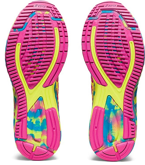 Кроссовки женские ASICS Gel-Noosa Tri 12 Pink Glo/Safety Yellow - Фото 8 большая