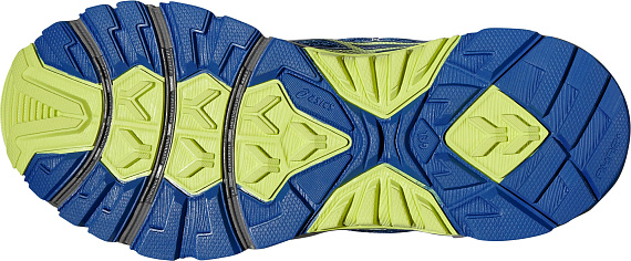 Кроссовки женские ASICS GEL-FujiTrabuco 4 Синий/Зеленый/Черный - Фото 3 большая