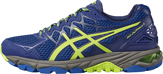 Кроссовки женские ASICS GEL-FujiTrabuco 4 Синий/Зеленый/Черный - Фото 7 большая