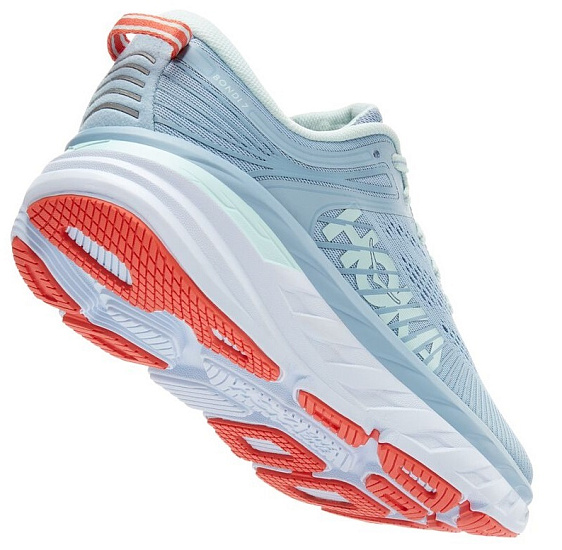 Кроссовки женские Hoka Bondi 7 Blue Fog/Blue Glass - Фото 3 большая
