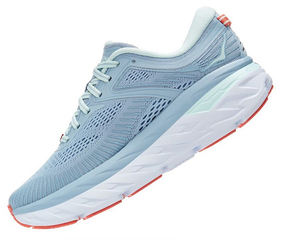 Кроссовки женские Hoka Bondi 7 Blue Fog/Blue Glass - Фото 4 большая