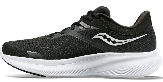 Кроссовки женские Saucony Ride 16 Black/White - Фото 2 большая