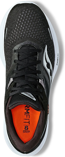 Кроссовки женские Saucony Ride 16 Black/White - Фото 3 большая