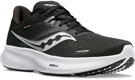 Кроссовки женские Saucony Ride 16 Black/White - Фото 5 большая
