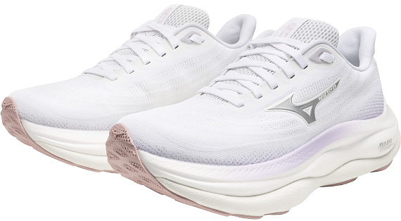 Кроссовки женские Mizuno Wave Sky 9 White/Silver/Orchid Petal - Фото 5 большая