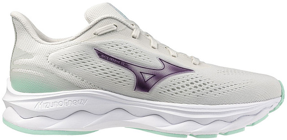 Кроссовки женские Mizuno Wave Serene 2 Snow White/Dark Purple/Ice Green - Фото 1 большая
