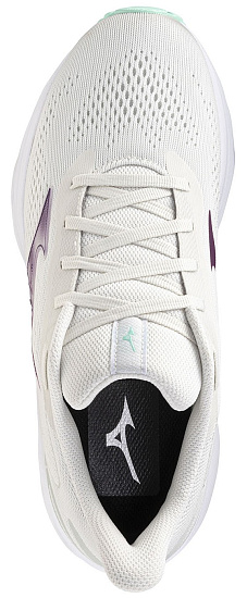 Кроссовки женские Mizuno Wave Serene 2 Snow White/Dark Purple/Ice Green - Фото 4 большая