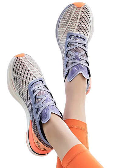 Кроссовки женские Anta C202 GT Ice Pink Blue/Light Purple/Grey Green/Locker Orange - Фото 5 большая