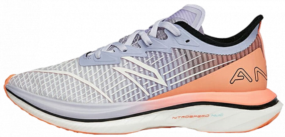 Кроссовки женские Anta C202 GT Ice Pink Blue/Light Purple/Grey Green/Locker Orange - Фото 1 большая