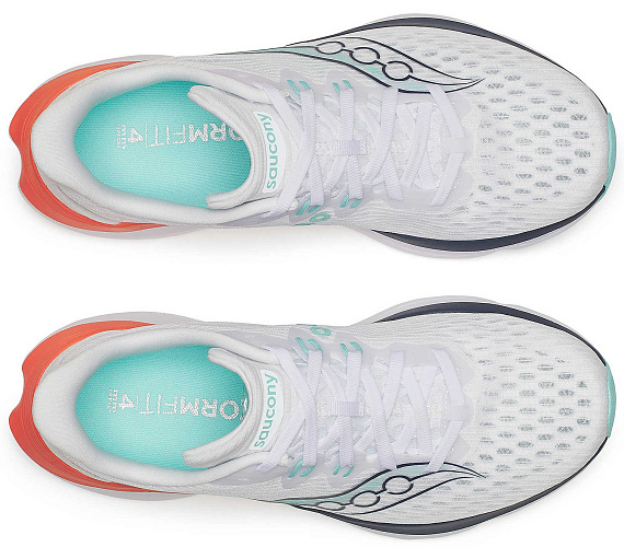 Кроссовки женские Saucony Kinvara 16 White/Navy - Фото 3 большая