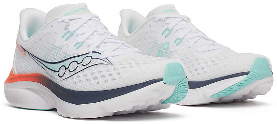 Кроссовки женские Saucony Kinvara 16 White/Navy - Фото 6 большая