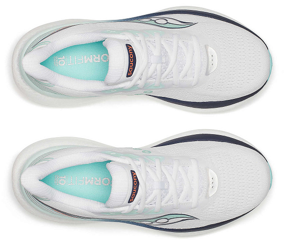 Кроссовки женские Saucony Triumph 23 White/Navy - Фото 5 большая
