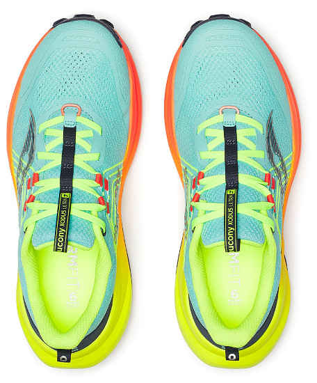 Кроссовки женские Saucony Xodus Ultra 4 Splash/Fire - Фото 3 большая