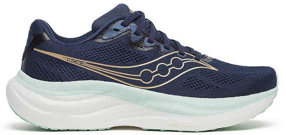 Кроссовки женские Saucony Ride 19 Navy/Aqua - Фото 1 большая