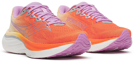 Кроссовки женские Saucony Ride 19 Fire/Orchid - Фото 6 большая