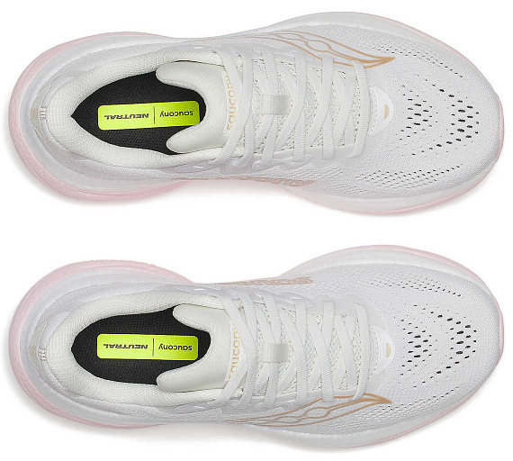 Кроссовки женские Saucony Ride 19 White/Silk - Фото 3 большая