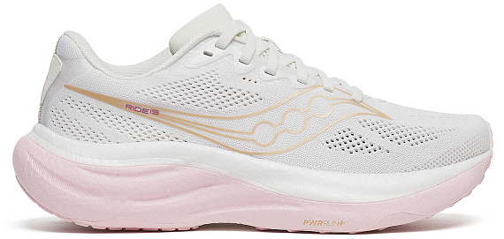 Кроссовки женские Saucony Ride 19 White/Silk - Фото 1 большая