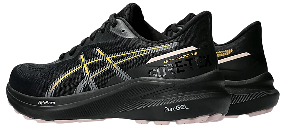 Кроссовки женские ASICS Gt-1000 13 Gtx Black/Stadium Orange - Фото 7 большая