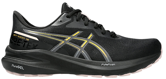 Кроссовки женские ASICS Gt-1000 13 Gtx Black/Stadium Orange - Фото 1 большая