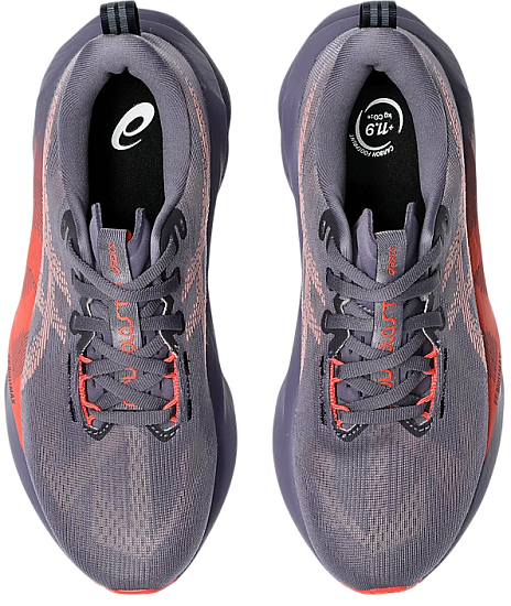 Кроссовки женские ASICS Novablast 5 Greyish Purple/Coral Reef - Фото 4 большая