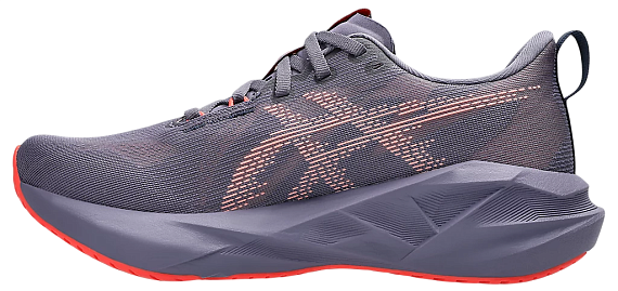 Кроссовки женские ASICS Novablast 5 Greyish Purple/Coral Reef - Фото 6 большая