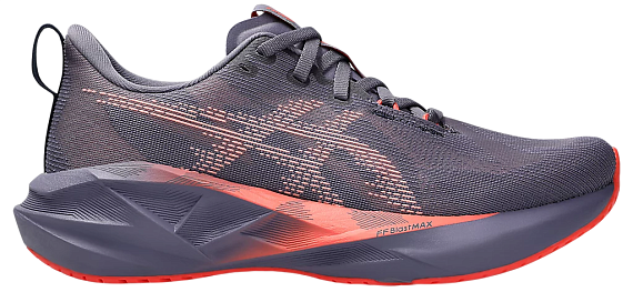 Кроссовки женские ASICS Novablast 5 Greyish Purple/Coral Reef - Фото 1 большая