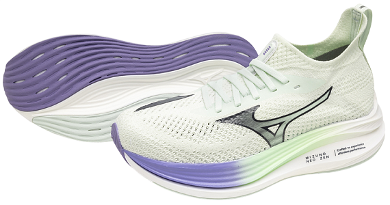 Кроссовки женские Mizuno Neo Zen HintMint/IndiaInk/PaisleyPurpl - Фото 8 большая